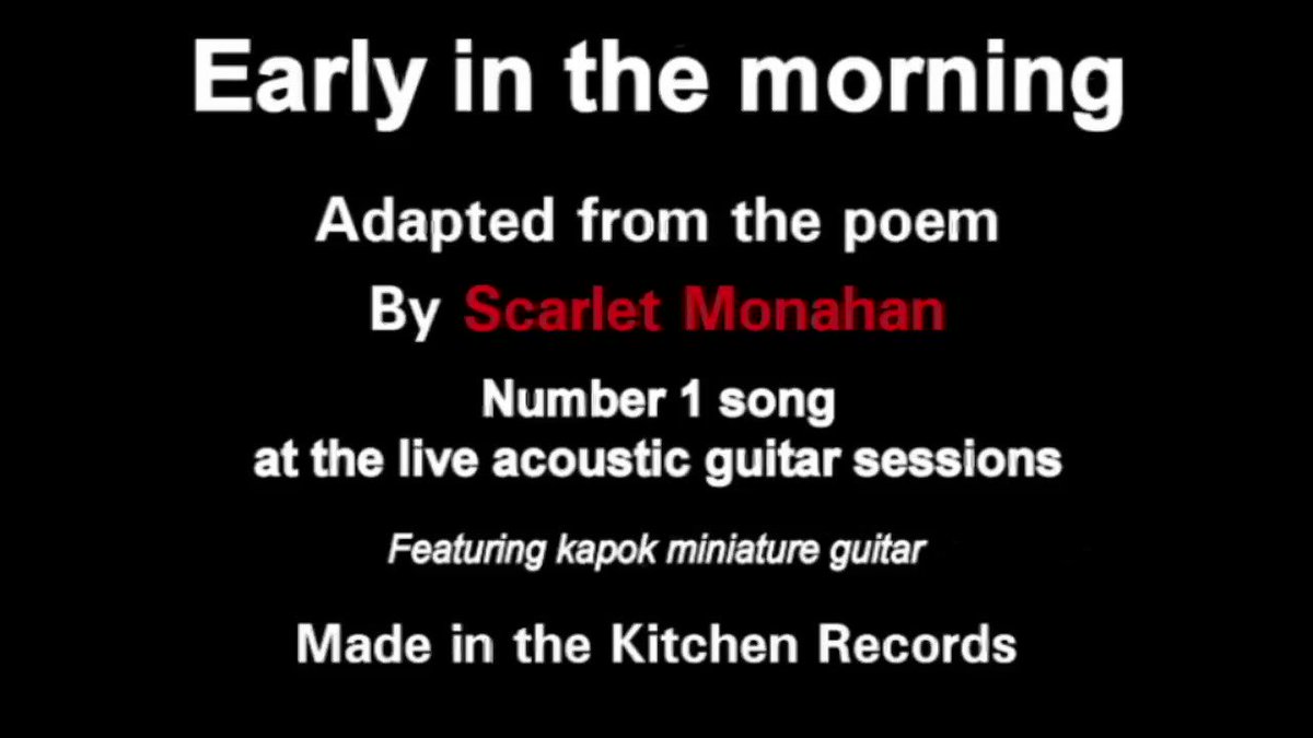 Early in the morning. #freemusic #music #live #unplugged #uncut #accoustic #guitar #acousticguitar #video #musicvideo #musicvideos #scarletmonahan #singer #songwriter #poetry 128