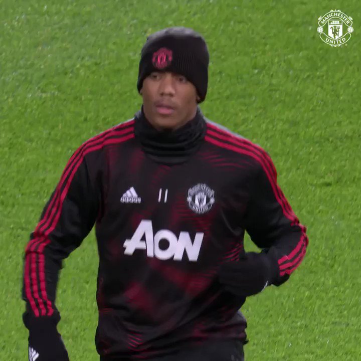 Warming up for our final game of 2018! πͺ #MUFC #MUNBOU