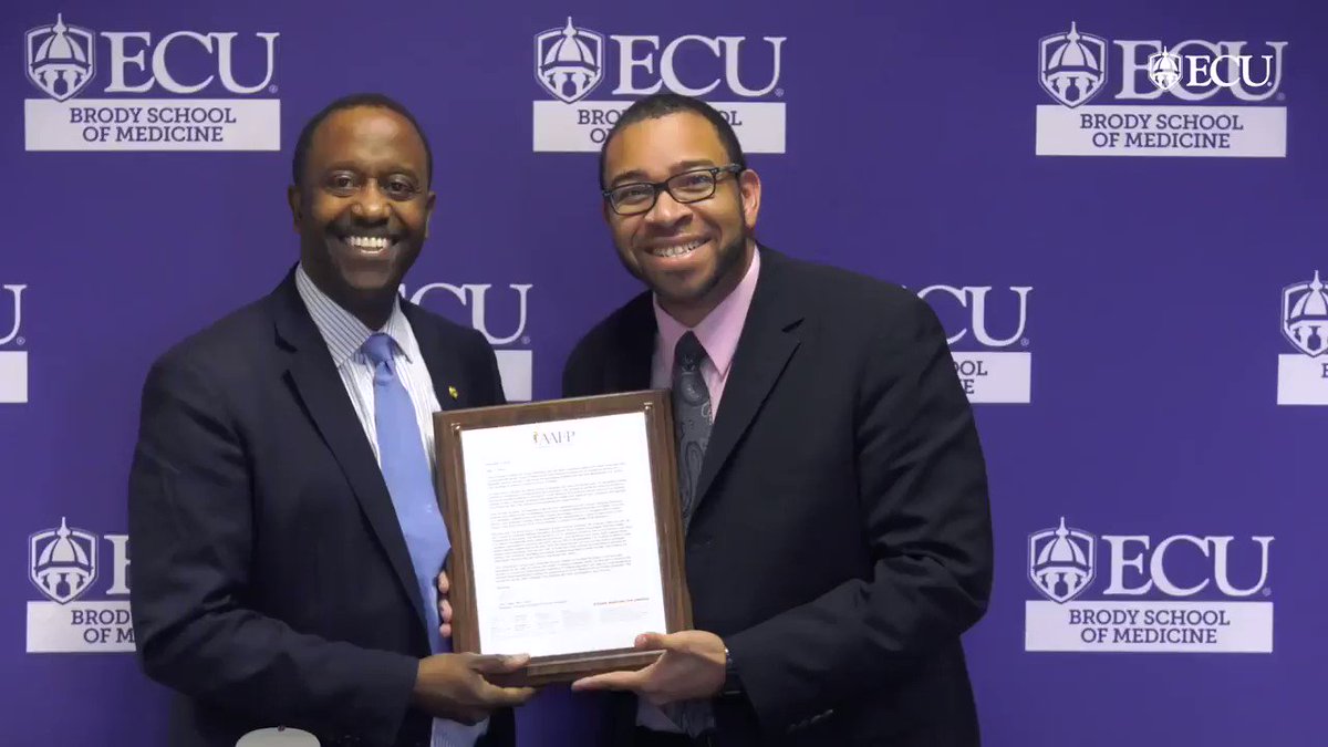 No other med school in NC – and only one other in the nation – has produced a higher percentage of family physicians in the last decade than @ECUBrodySOM, according to @aafp and @myncafp. → http://go.ecu.edu/7b53633b #ECU18Rewind