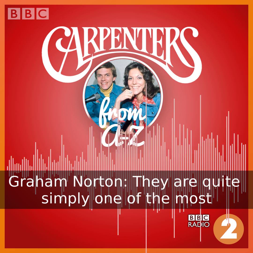 The Carpenters pioneered melodic, melancholic pop and sold over 100 million records. Listen as @grahnort interviews Richard Carpenter, exclusively for BBC Radio 2. 🧡🎤
Available now on @BBCSounds ▶️ https://bbc.in/2V4CPt0