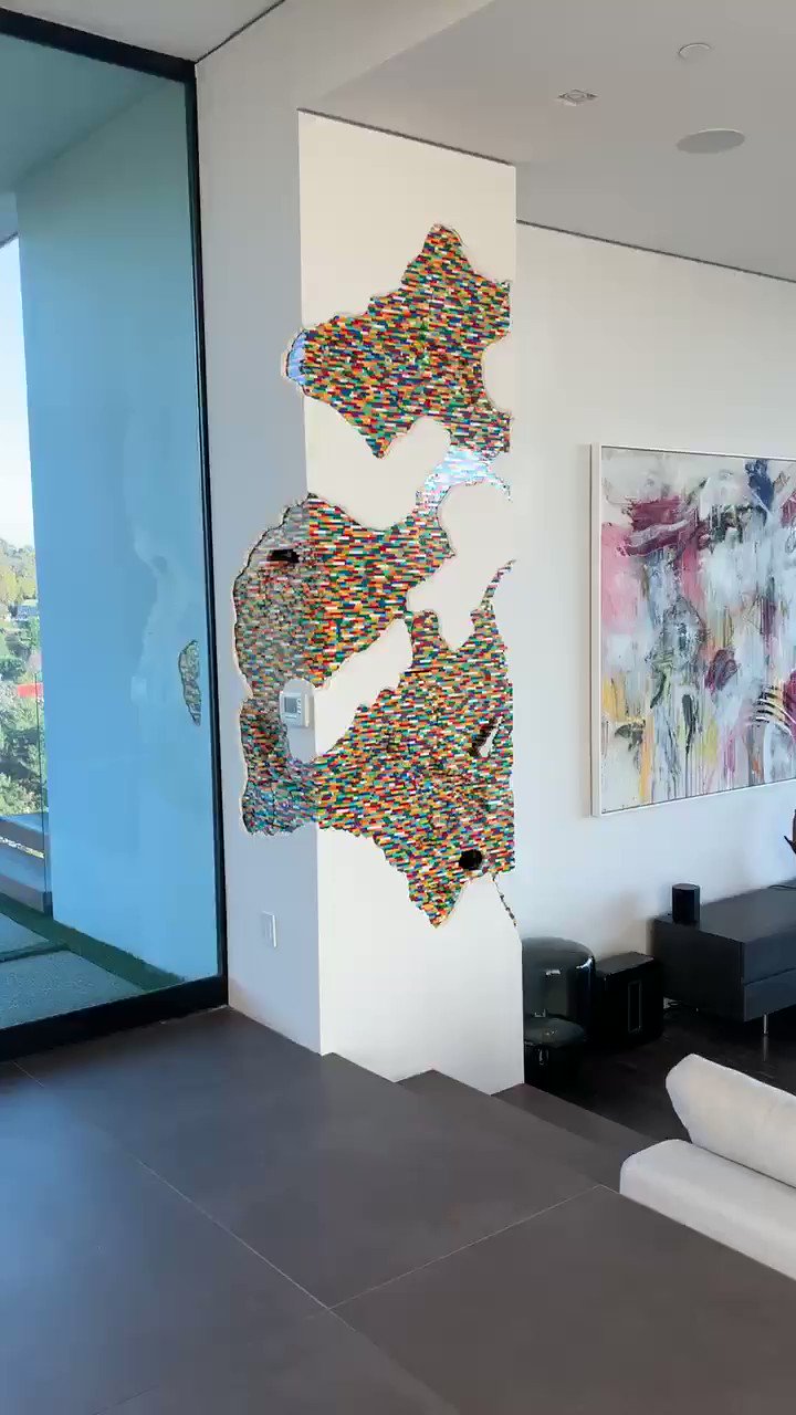 Zedd on Twitter: "In love with new art installation at my house by Dante Dentoni!!!! 😍 He replaced a of my with LEGOs and built in a bunch of