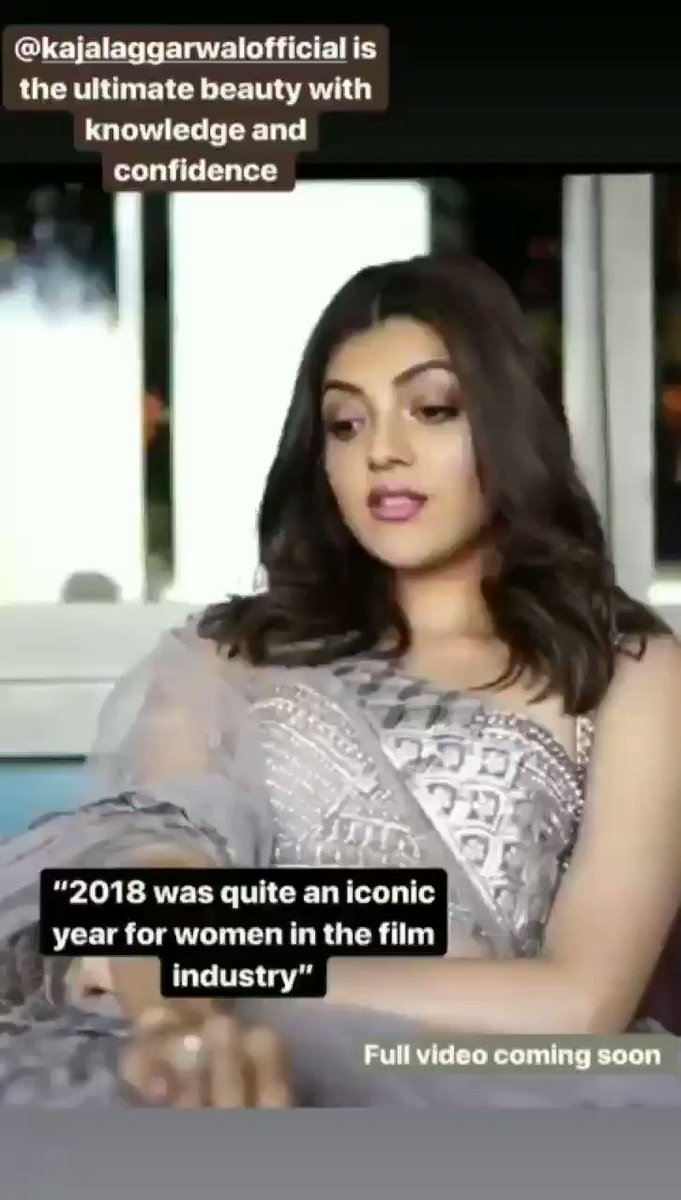 2018 was quite an iconic year for women in the film industry - @MsKajalAggarwal ♥️ #Weddingvows Cover girl of the year 2019 #KajalAggarwal