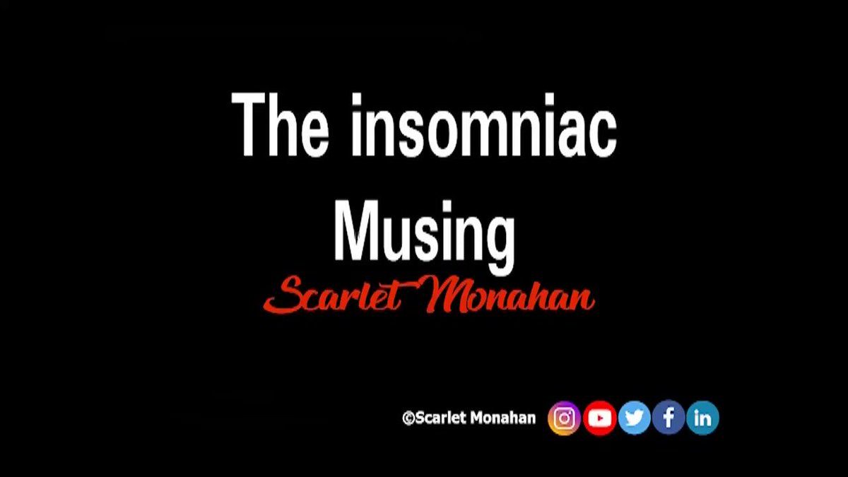 The insomniac.. Musing. #poetry #poetryvideo #video #audio #sound #soundscape #micropoem #smallestpoemintheworld #minipoem #aquarius #ageofaquarius #poem #cosmic #hippy 64