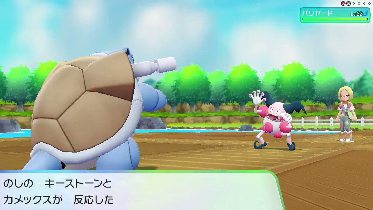 のし部屋 W そしてメガカメックスのハイドロポンプ その巨大な砲身は飾りか 飾りなんだろうなあ ピカブイ Nintendoswitch T Co Qgrinqytfk Twitter