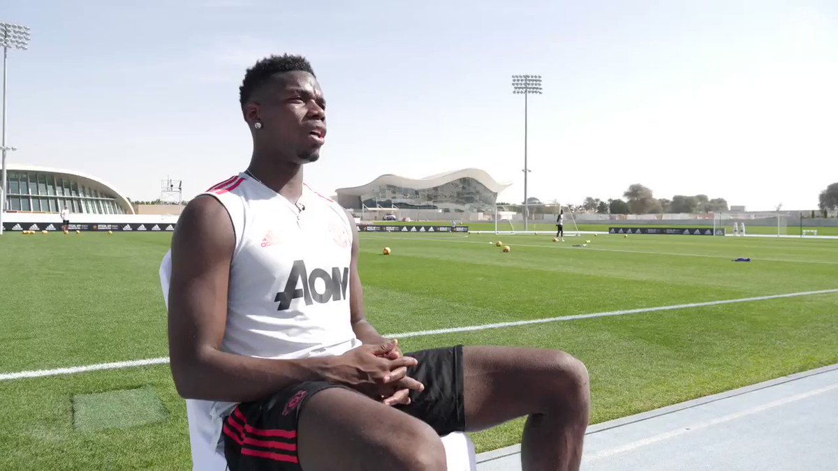 Just another day at the office for @PaulPogba 😎 #MUFC