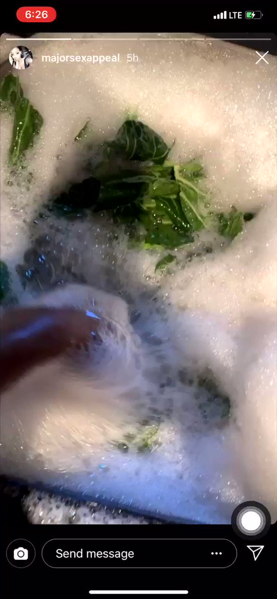 These greens finna be clean AF tho.