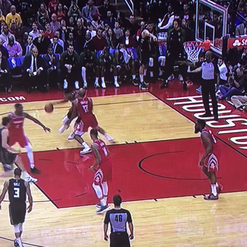 Giannis had enough of Hardenโs antics. Hold this.
