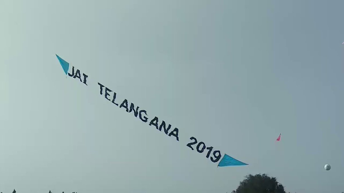 Jai Telangana 2019 Kite
@ #InternationalKiteFestival, Parade Grounds, Secunderabad.
#HappeningHyderabad #Hyderabad #Telangana #IncredibleIndia @KTRTRS @RaoKavitha @trspartyonline @tstourism @incredibleindia