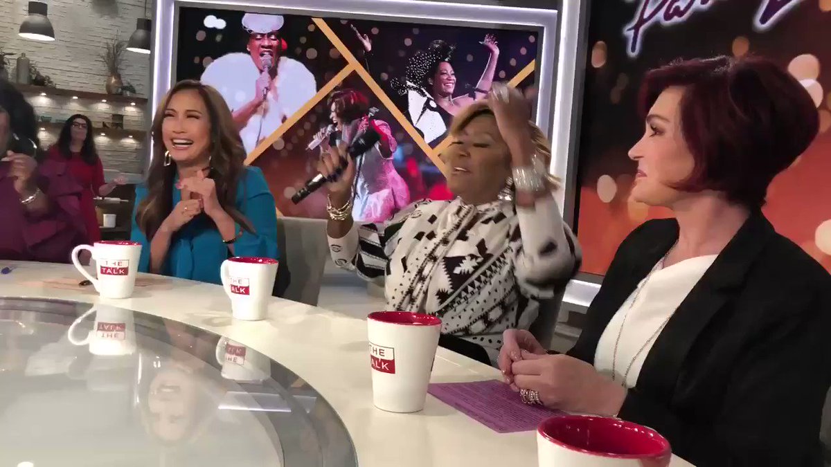 Surprise impromptu performance by @MsPattiPatti in @TheTalkCBS commercial break. She’s incredible! What a voice. #thetalk