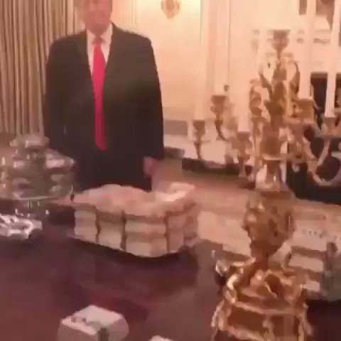 Trump cheap asl π€£π€£π€£ He really disrespected Clemson and fed dem boys fast food π π π