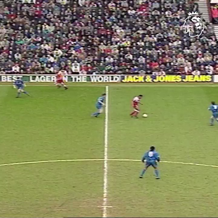 Happy birthday, Ian Rush. Here he is making it all look very, very easy against Man United in 1993. 