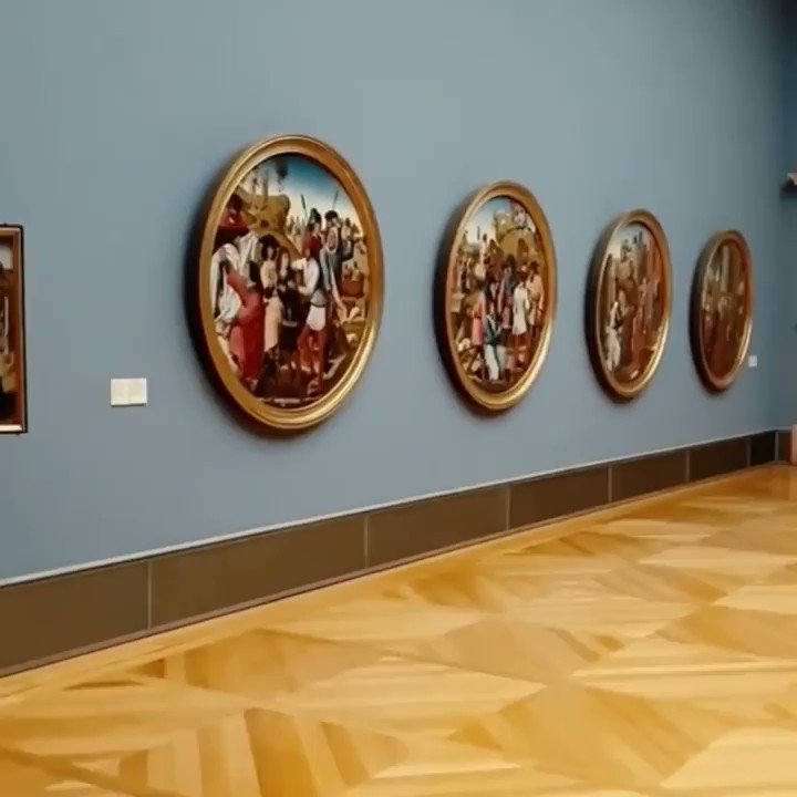 Italian digital artist Simone Vezzani transformed a Bode Museum painting into this incredible "augmented reality" piece