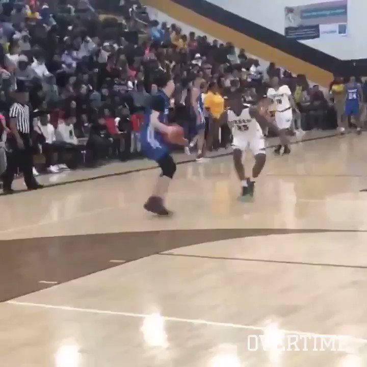 Fact: LaMelo will pull up from anywhere on the court. #SCtop10 (via @overtime)