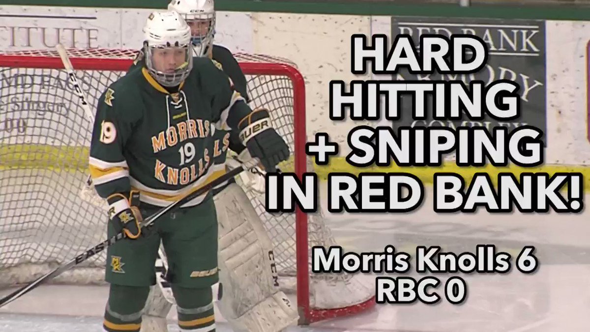 Hard hitting and snipes in Red Bank! Morris Knolls blanks RBC 6-0. @joe_rabeno was tough on the blue line and we've got two snipes courtesy of Dylan Idland + @GehrigEckoff . Watch all the highlights here: https://jerseysportszone.com/watch-wednesday-1-16-jsz-hockey-highlights/ … @KnollsHeads