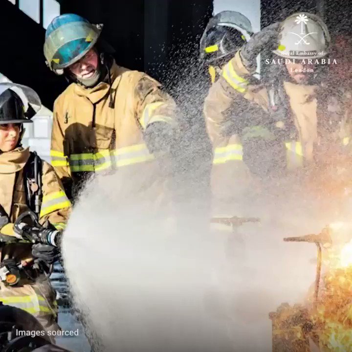 Meet #SaudiArabia’s first certified female firefighters: #engineers Abeer Al-Jaber & Ghaziyah Al-Dossary @saudi_aramco