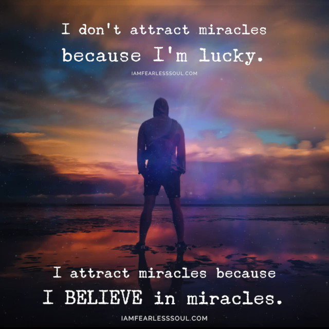 Type "YES" if you believe in MIRACLES!
WE DO!