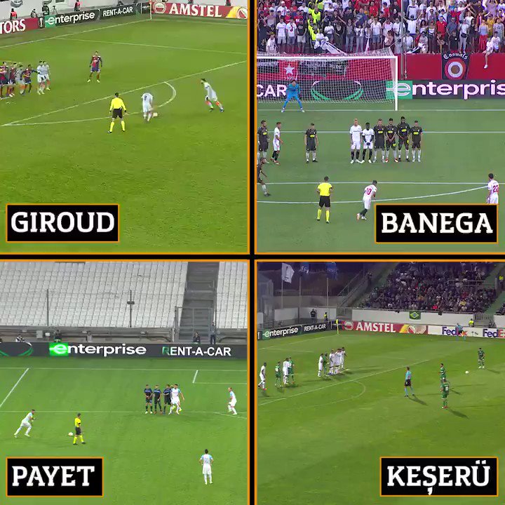 ¡Libres directos en la fase de grupos! 🎯🎯🎯
¿Cuál es el mejor? 🤔
#UEL #FreeKickFriday