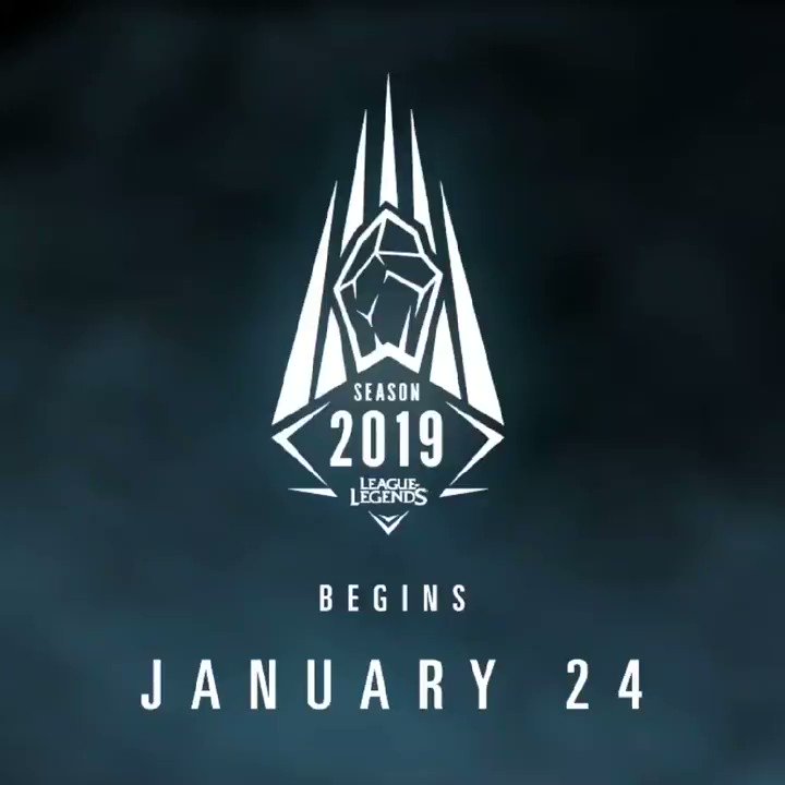 Get ready! The 2019 Ranked Season starts soon!
More details here!
https://na.leagueoflegends.com/en/news/game-updates/competitive/whats-new-ranked-2019 …