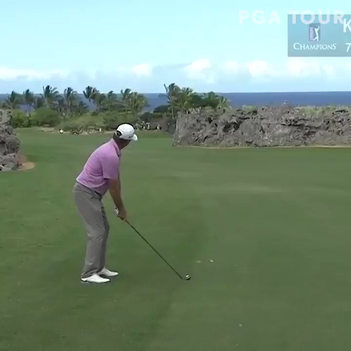 Are you kidding me?!
Possibly the wildest eagle you'll ever see from @JerryKelly13PGA @MEC_golf. ๐ฆ
๐คฏ