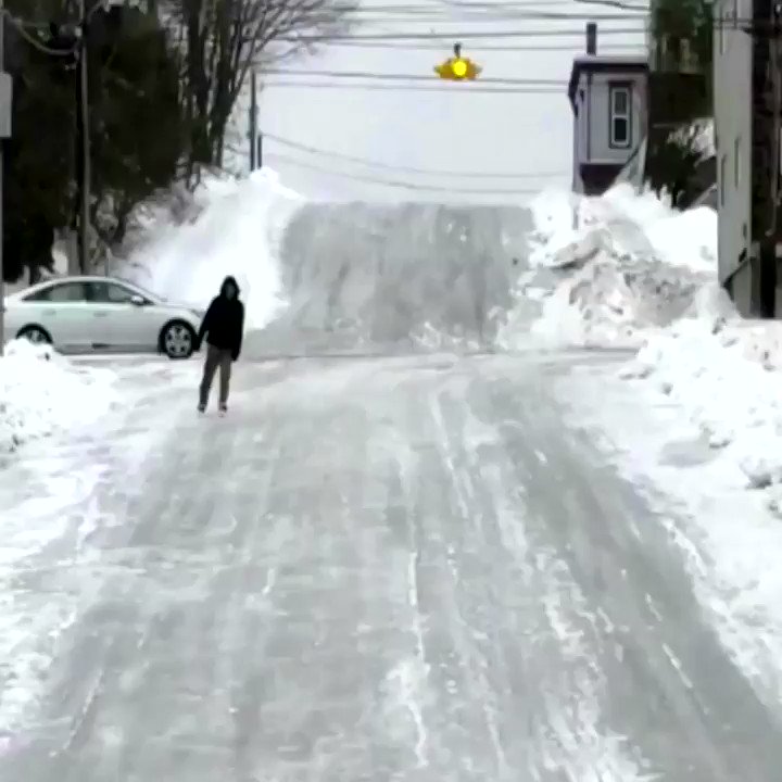 Saint John, New Brunswick showing us how to deal with icy roads ⛸️ | @CBCNB