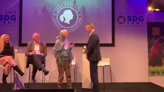 "That is the best 'thank you' I've ever had." - @DanDSpringer to Dr. Jane Goodall upon the very first contribution to the Jane Goodall Legacy Foundation. http://bit.ly/2HnORIg #DocuSignForForests #davos #wef #janegoodall @JaneGoodallInst