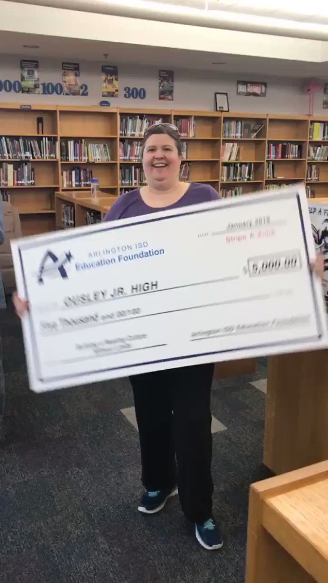 Someone got a reading grant today!!!
I can’t wait to start checking out tablets to students, so everyone has access to Overdrive books! #BreakingReadingBarriers #ReadingWin @aisdlibsrv @3dinthelibrary @AISD_Foundation