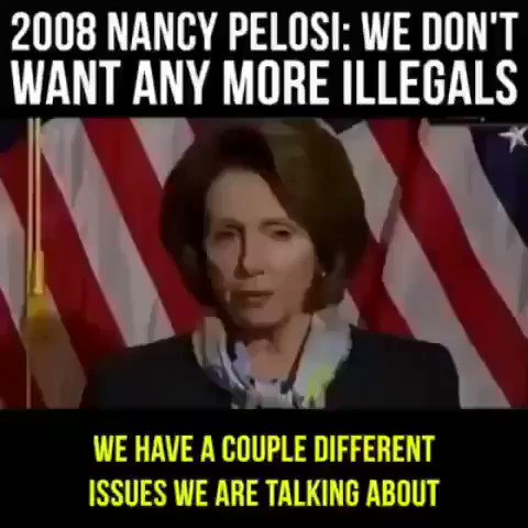 Nancy said we don’t need any more illegals.
Retweet if you want @realdonaldtrump to show this clip the day of his State of the Union Address.