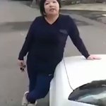 ドアミラーを一刀両断した、おばさんがいた!すごすぎる!
