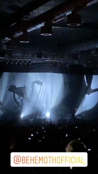 Thanks for this gorgeous show guys! @BehemothBand https://t.co/xv0FNBMBp7