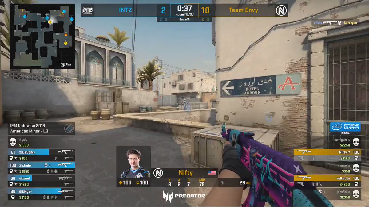 The one taps from @Envy_Nifty as he snags a 4k in a 2v4 situation.