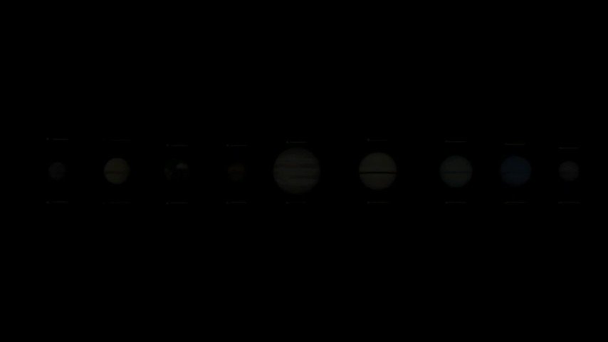 Perbandingan arah rotasi, kala rotasi, & sudut rotasi planet-planet di Tata Surya kita. Semuanya dlm skala yg seakurat mungkin.
Merkurius & Venus memiliki kecepatan rotasi lambat yg menyebabkan kala rotasinya lama sehinga dlm animasi ini nampak tidak bergerak.