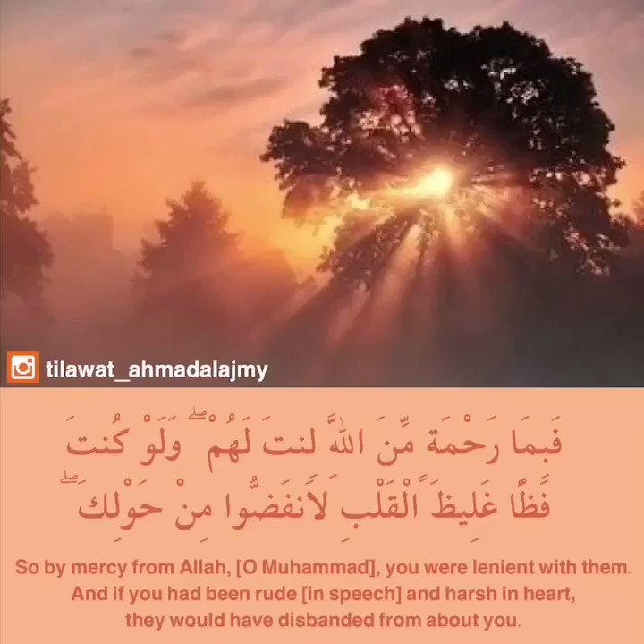 #غرد_لتثاب
#سبحان_الله
#بذكر_الله_تطيب_الحياة
أكمل الخلق عقلا قيل له: ﴿ وشاورهـم في الأمر ﴾ فكيف بغيره؟ / نايف الفيصل.
القارئ : أحمد العجمي