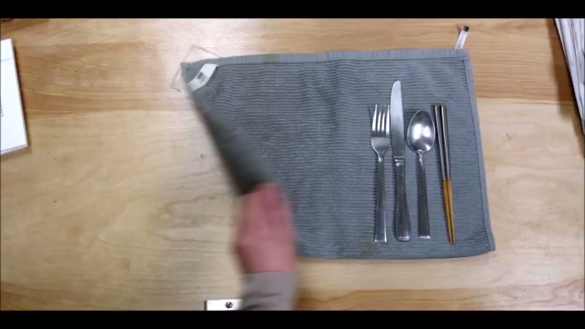 Plastic utensils NEVER go into the recycling bin. But it's easy to bring your own! Just wrap utensils in a cloth and put them in your bag! #reduce #reuse