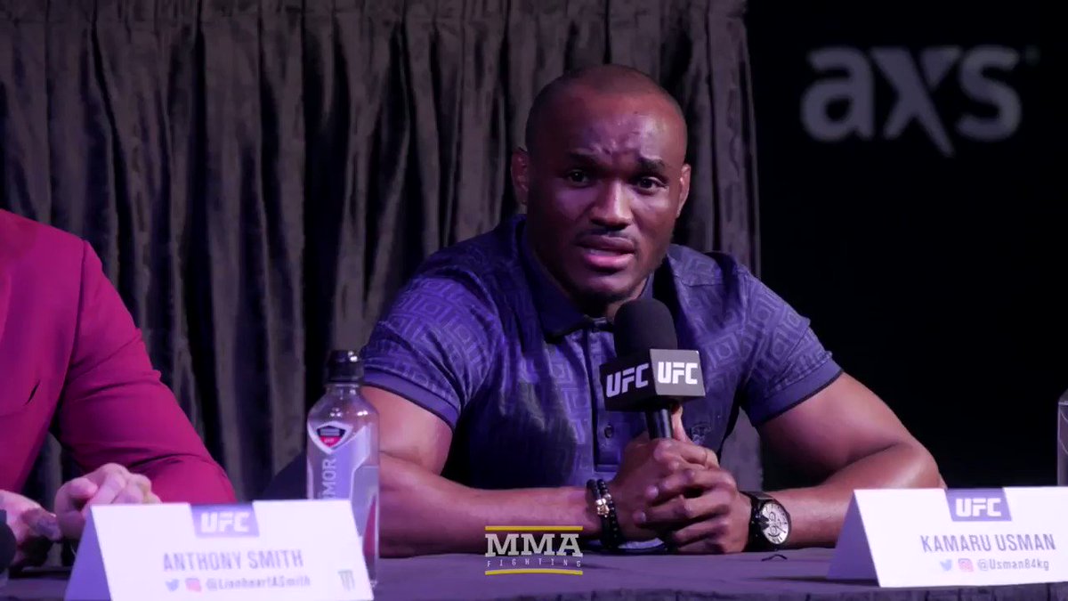 Hilarious exchanges between Tyron Woodley, Ben Askren & Kamaru Usman yesterday at the UFC 235 Press Conference🤣 #LLCoolJ https://t.co/T0xAbwsezd