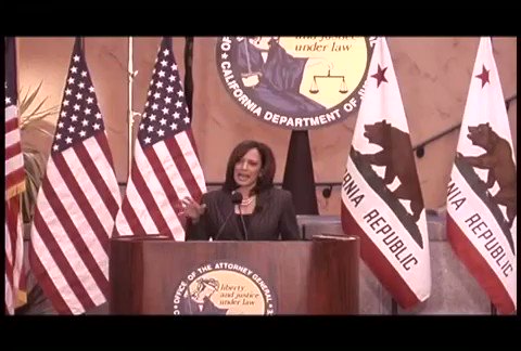Yet another noxious clip of Kamala Harris gloating about the criminalisation of parents whose children skip school.
