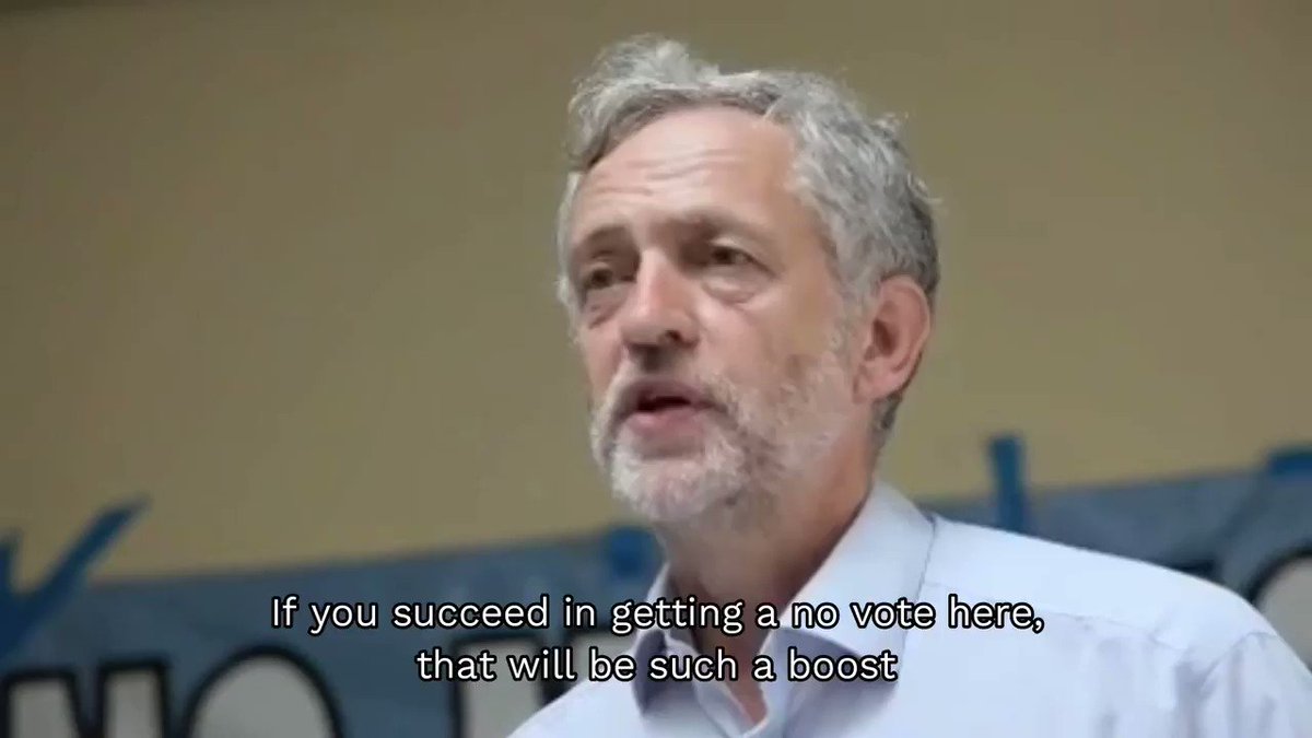 Love this speech by Corbyn on the second Irish referendum, he is a real Eurosceptic.
His role will be crucial over the next few weeks.
Will the real @JeremyCorbyn please stand up?