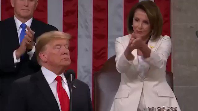 Nancy Pelosi Barracuda remix slow-clap @teampelosi #SOTU @realDonaldTrump
