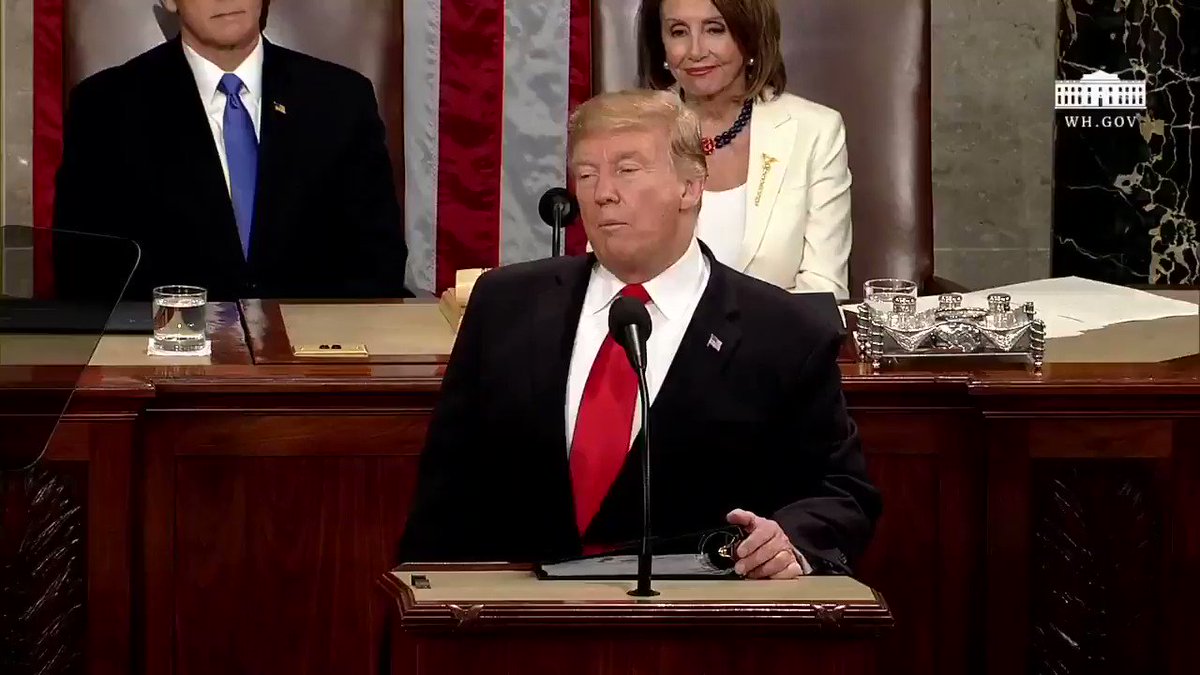 "We are born free, and we will stay free. Tonight, we renew our resolve that America will never be a socialist country."