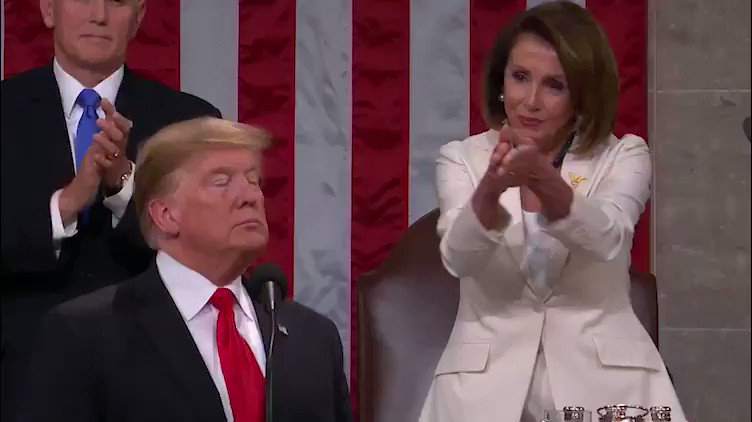 There's video of the clapping.