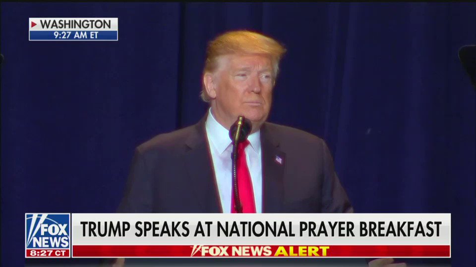 Freudian slip or moment of honesty?🤔
“From the founding of our nation, many of our greatest strides, from gaining our independence to the abolition of civil rights...were achieved by people of faith.”
#NationalPrayerBreakfast