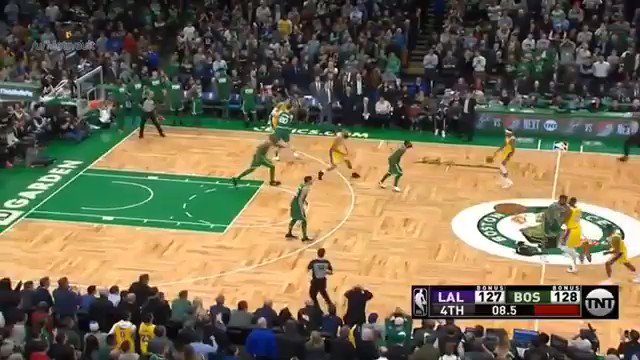 RAJON RONDO WINS IT FOR THE LAKERS IN BOSTON. WOW.