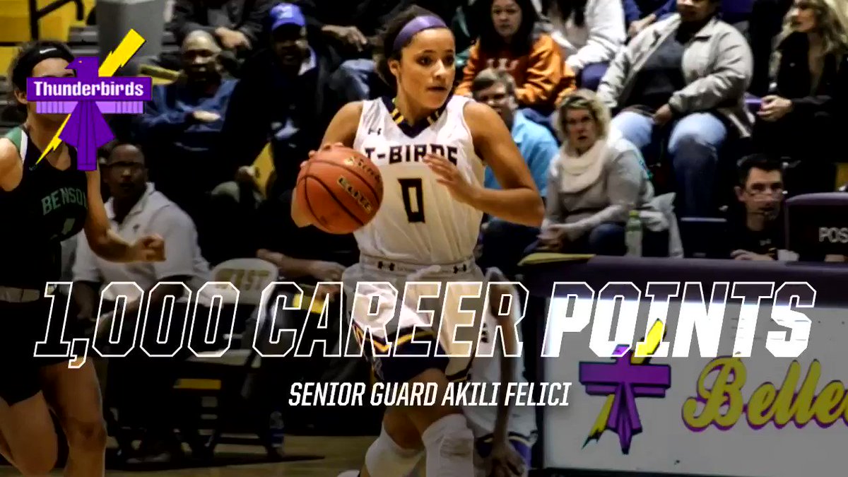 Senior Guard Akili Felici (@akilifelici) joins the 1,000 POINT CLUB! Congrats Akili on a huge career accomplishment!