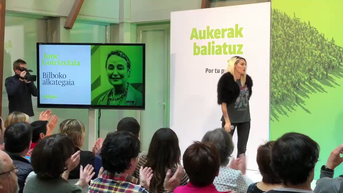 #Bilbo-ko @ehbildu-ren Alkategaia aurkeztu dugu gaur.
Jone Goirizelaia hautagairik onena, zalantzarik gabe!
Eta @LaFuriaRap-en bukaera aktuazioa 🔝🔝🔝✊🏻
#AukerakBaliatuz @ehbildubilbo