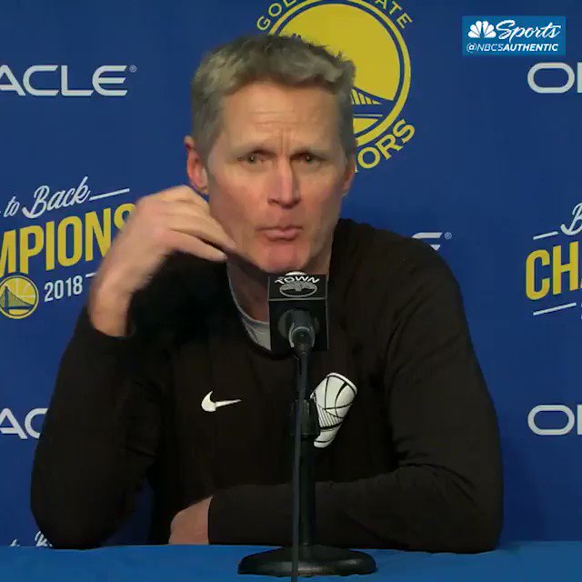 We have fined @SteveKerr $50k for tampering. 😂