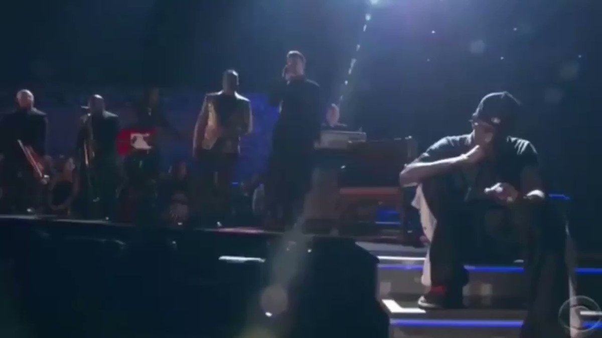 Travis Scott, James Blake and Earth, Wind & Fire performing STOP TRYING TO BE GOD at The #Grammys