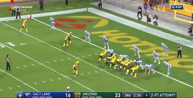 Arizona Hotshots using Short Motion to Bunch for a Goal Line Screen!