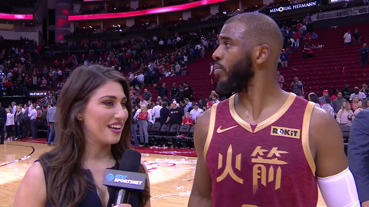 🚀🏀#RunAsOne
@CP3 passes Gary Payton for 8th on the #NBA All-Time Assists List.
And spoke with our @mmargaux8 after the #Rockets 120-104 win over #MFFL