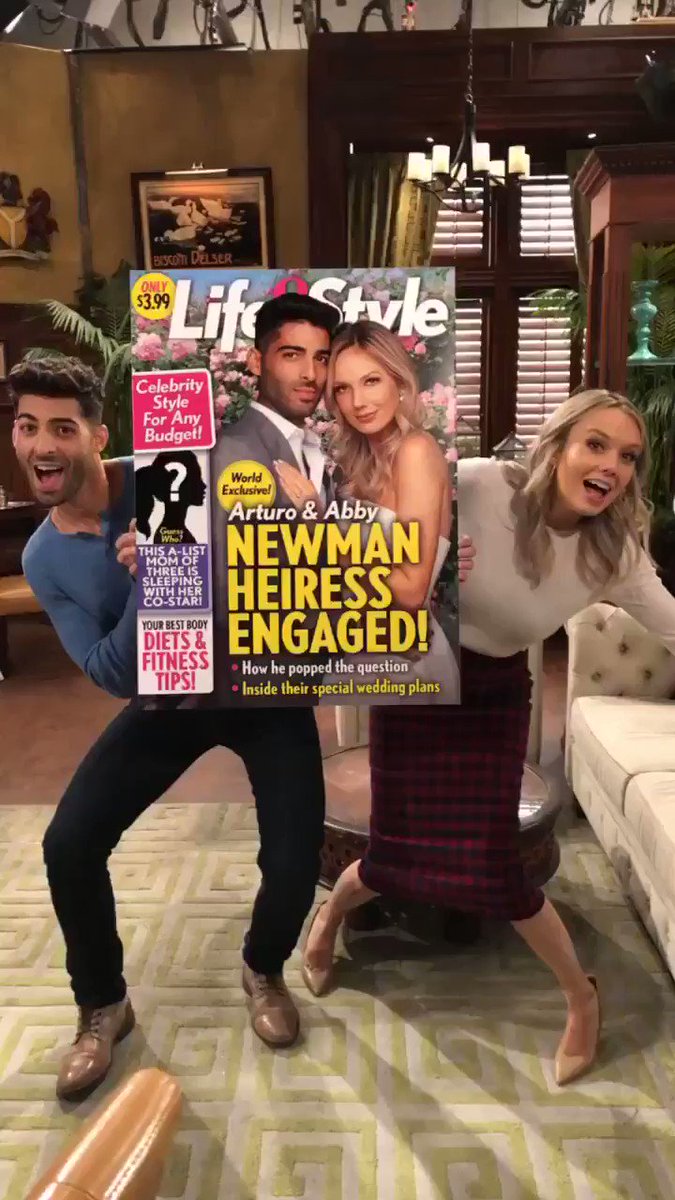Abby and Arturo are making a splash courtesy of @LifeandStyle! #YR