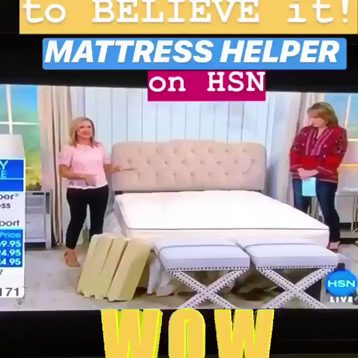 HSN sells Mattress Helper sagging bed fix!  Mattress support, Mattress,  Firm mattress