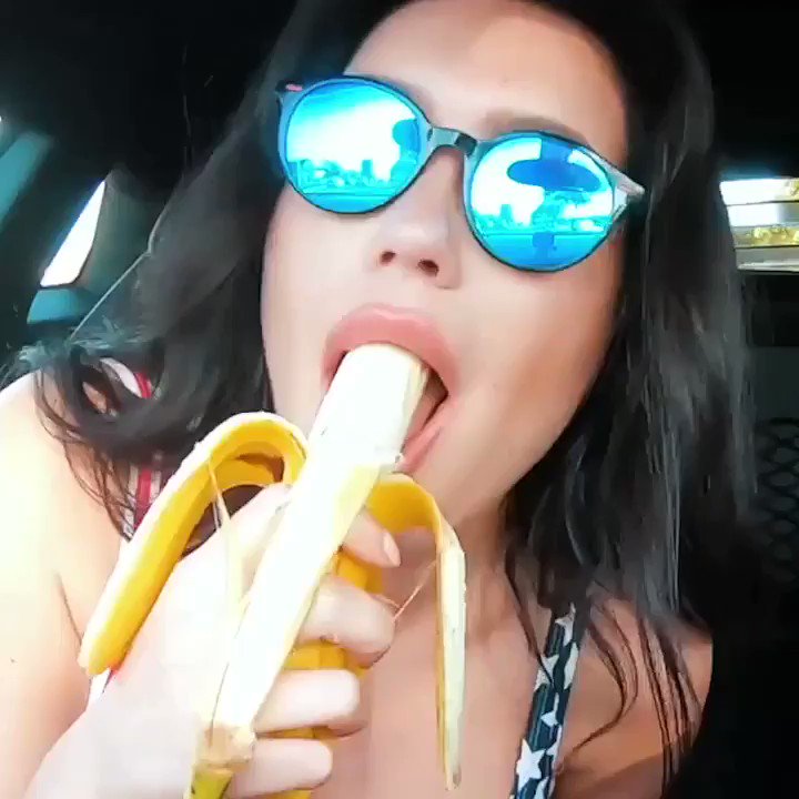 Russian Teen Sucks Banana On Webcam, Softcore